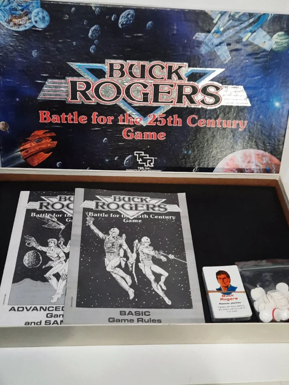 1988 Buck Rogers Battle for the 25th Century Board Game TSR Missing 2 Battlers